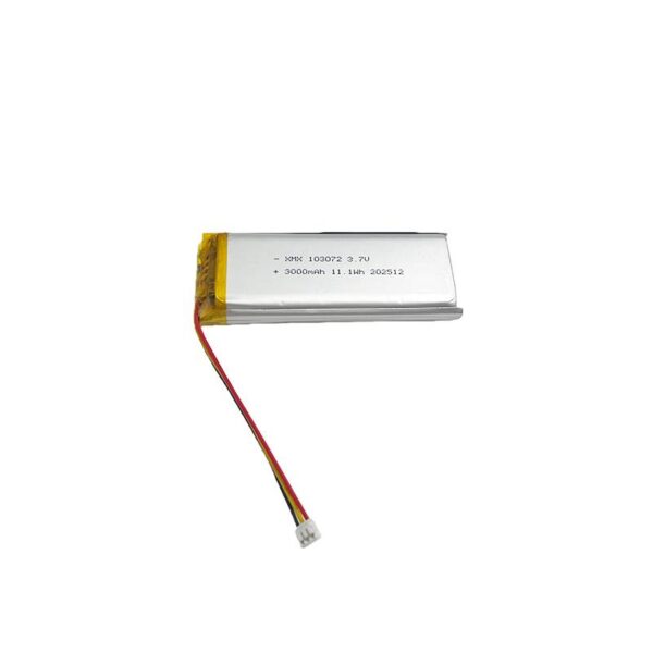 103072 LiPo Battery 3.7V 3000mAh 11.1Wh Rechargeable Lithium Polymer Battery with JST Connector