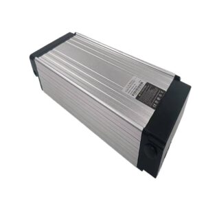 HNF Battery 48V 13Ah rear rack e-bike battery aluminum alloy housing angle view