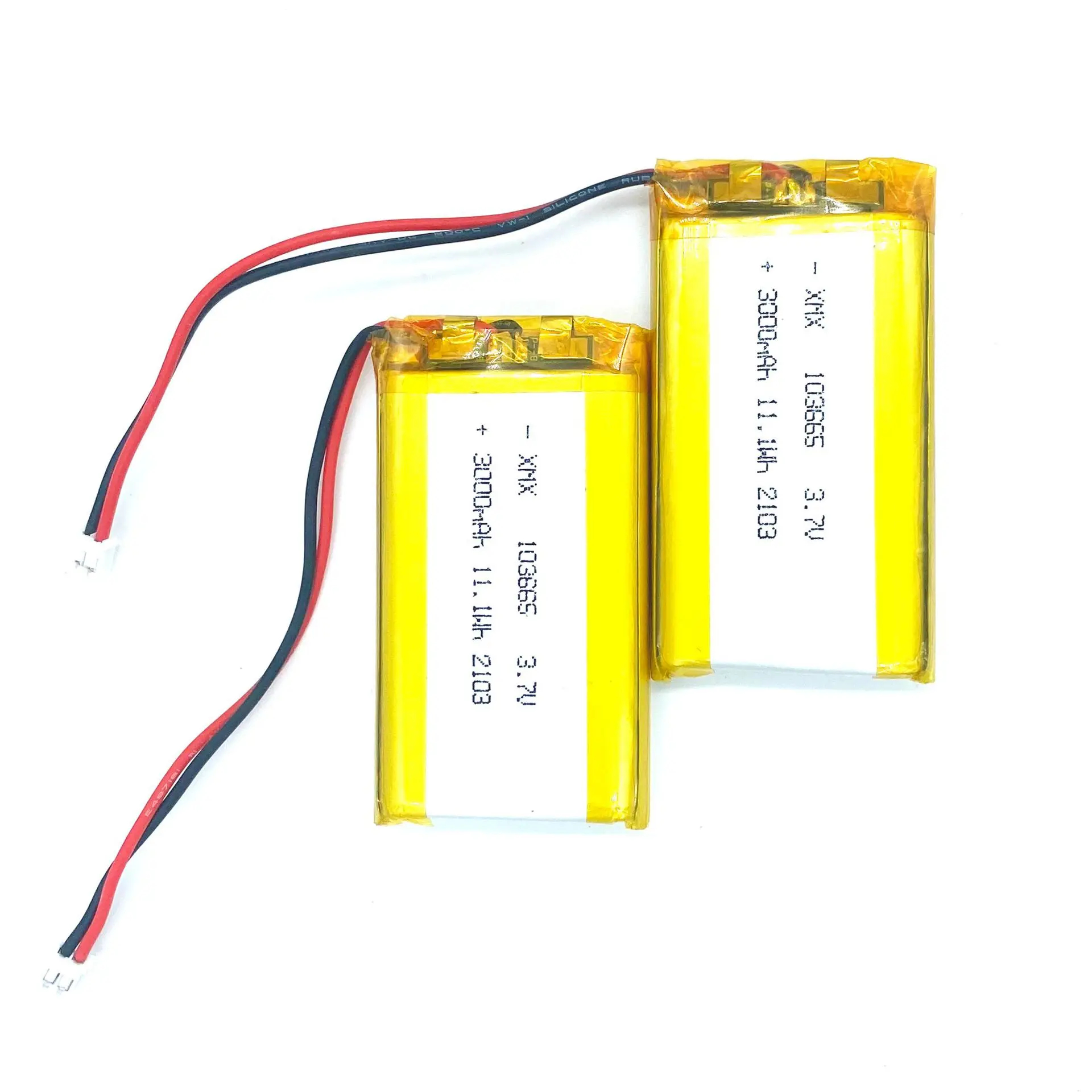 3.7v 103665 xmx li ion polymer battery pack high capacity 3000mah 11.1wh used for hand warmer walkie talkie wireless 1