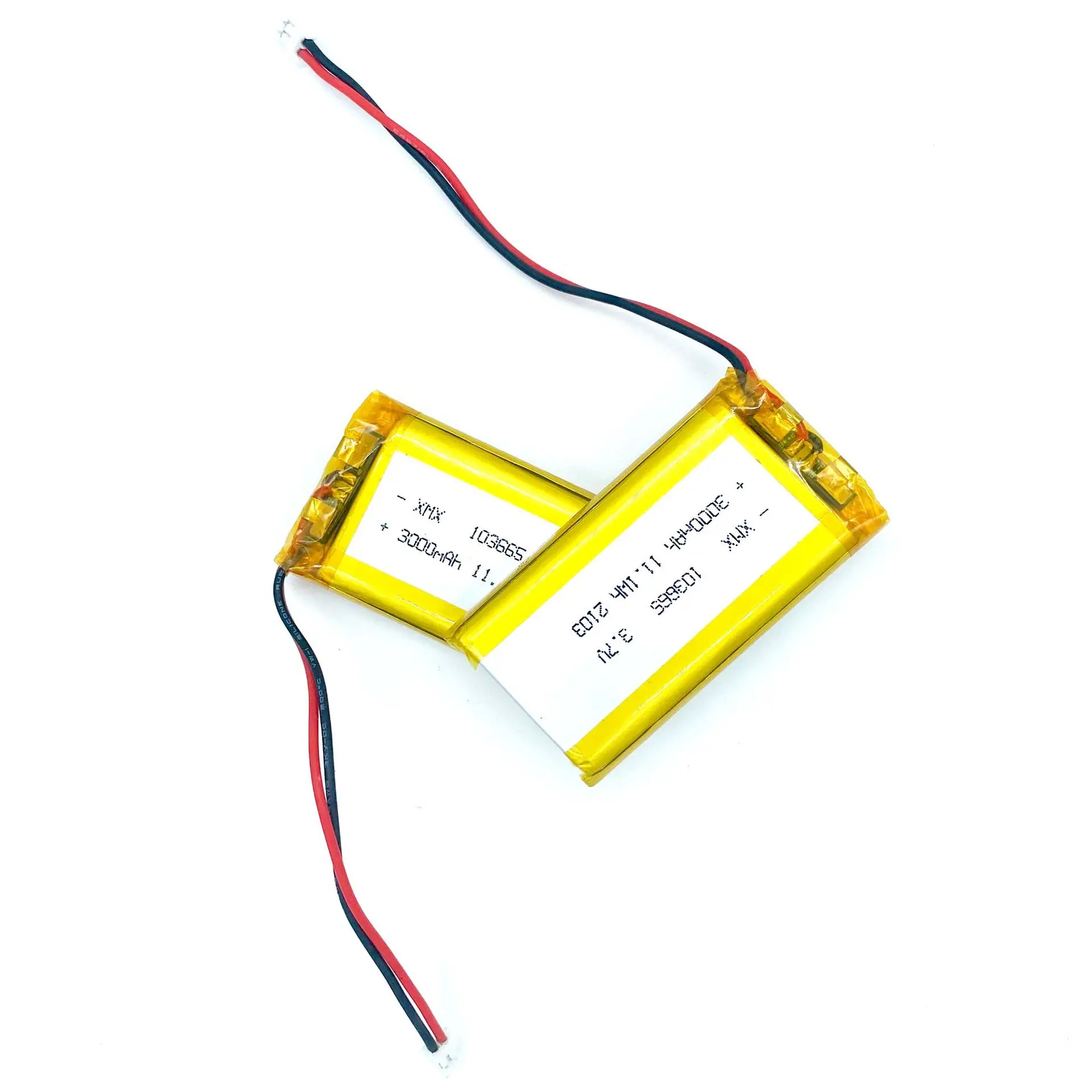 3.7v 103665 xmx li ion polymer battery pack high capacity 3000mah 11.1wh used for hand warmer walkie talkie wireless 3