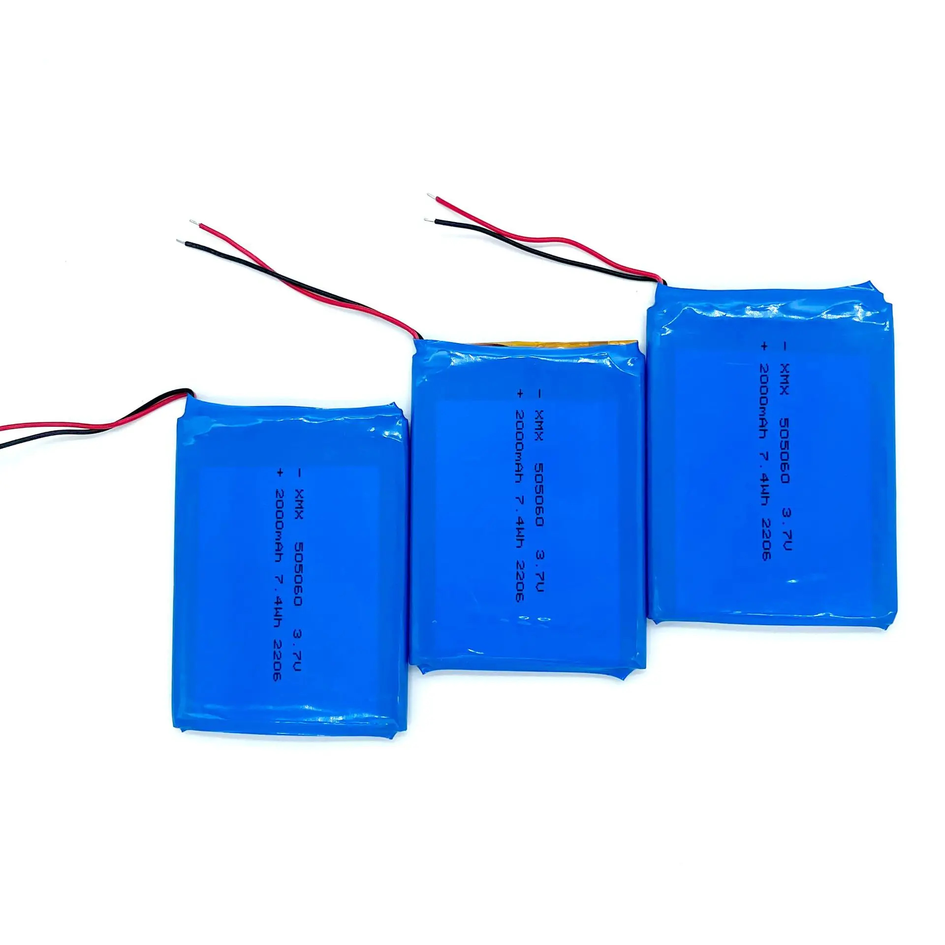 lipo 505060 2000mah 3.7v li polymer rechargeable battery for pocket & handheld learning machines in stock 1 year warranty 2