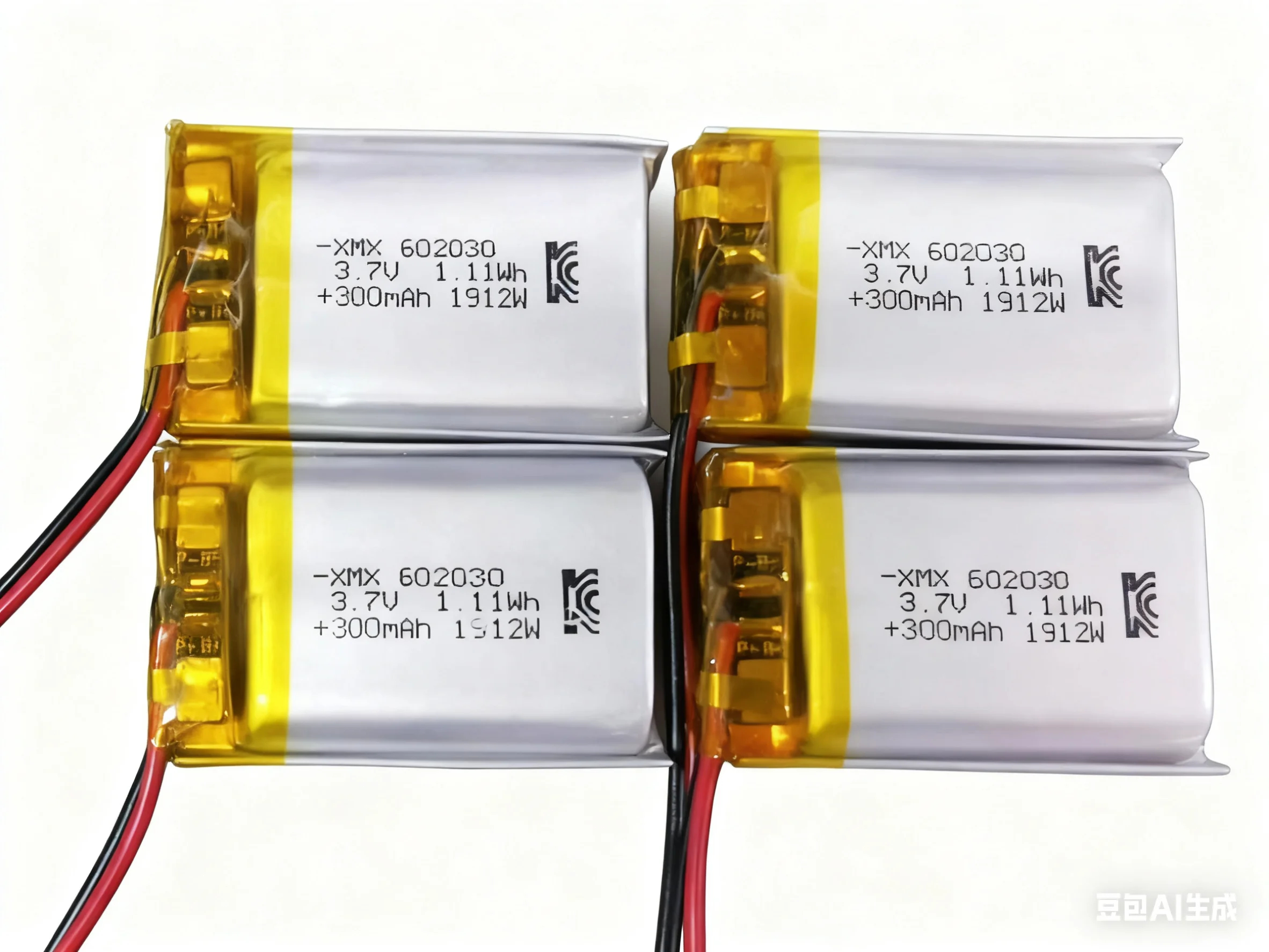 602030 xmx 3.7v 300mah rechargeable li polymer battery pack with pcm protection for consumer electronics in stock 2