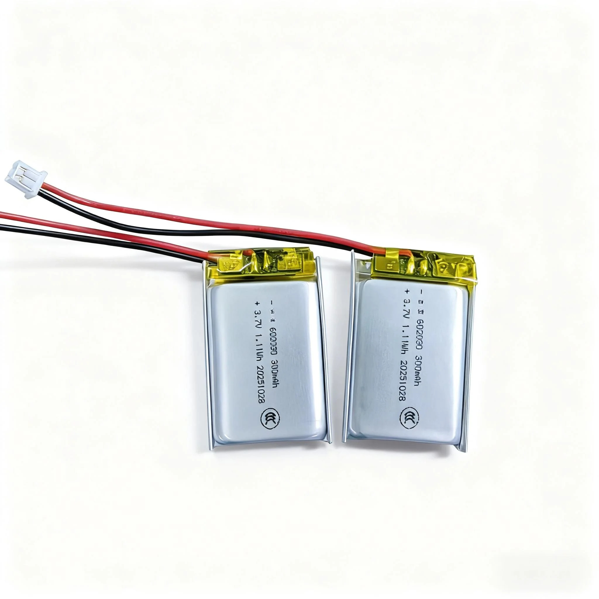 602030 xmx 3.7v 300mah rechargeable li polymer battery pack with pcm protection for consumer electronics in stock 4