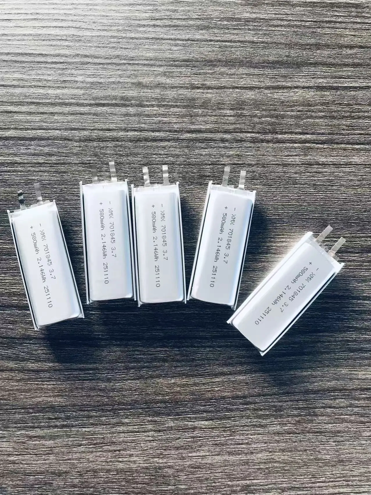 rechargeable polymer li ion 701845 3.7v 580mah lipo battery pack in stock guangdong china 5