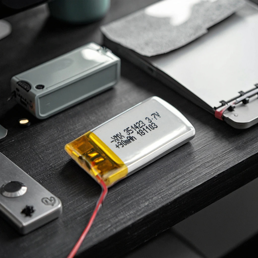 hot selling rechargeable li polymer battery pack 351423 90mah 3.7v 0.3332wh for smart device in stock 4