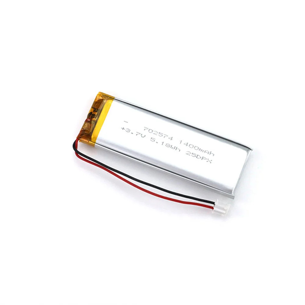 702574 1400mah 3.7v lithium polymer lipo rechargeable battery for portable devices 1