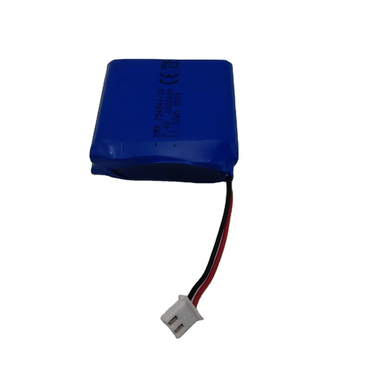 754543 2s 7.4v 1800mah 13.32wh rechargeable lithium polymer battery pack oem brand for xmx robot vacuums 1