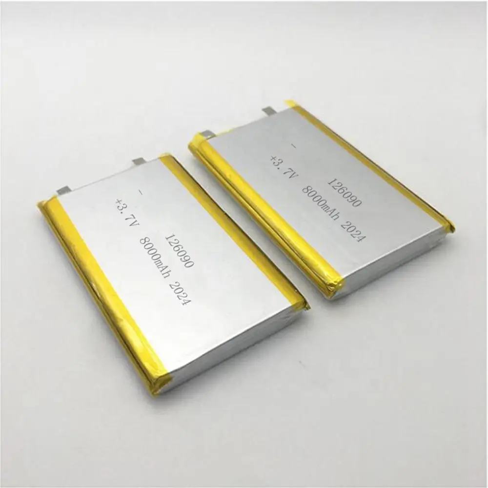 3.7v 8000mah li polymer battery pack 126090 | rechargeable lipo battery with pcm / custom oem 2
