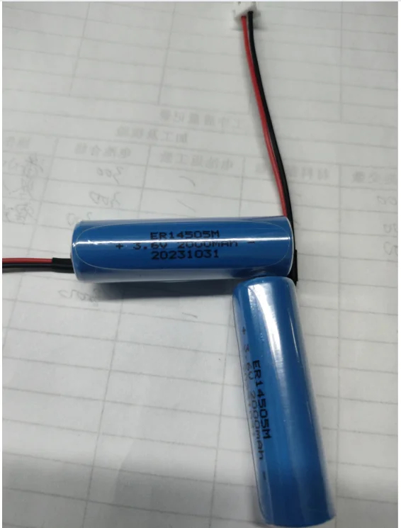er14505m 3.6v 2000mah lithium thionyl chloride battery | high energy density | long life primary lithium cell | oem brand | blue 4