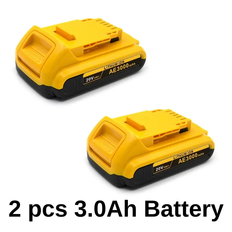 100% for dewalt 18v 20v 3ah max lithium batteries dcb203 li ion battery replacement dcb206 dcb205 dcb204 dcb200 power tools 15