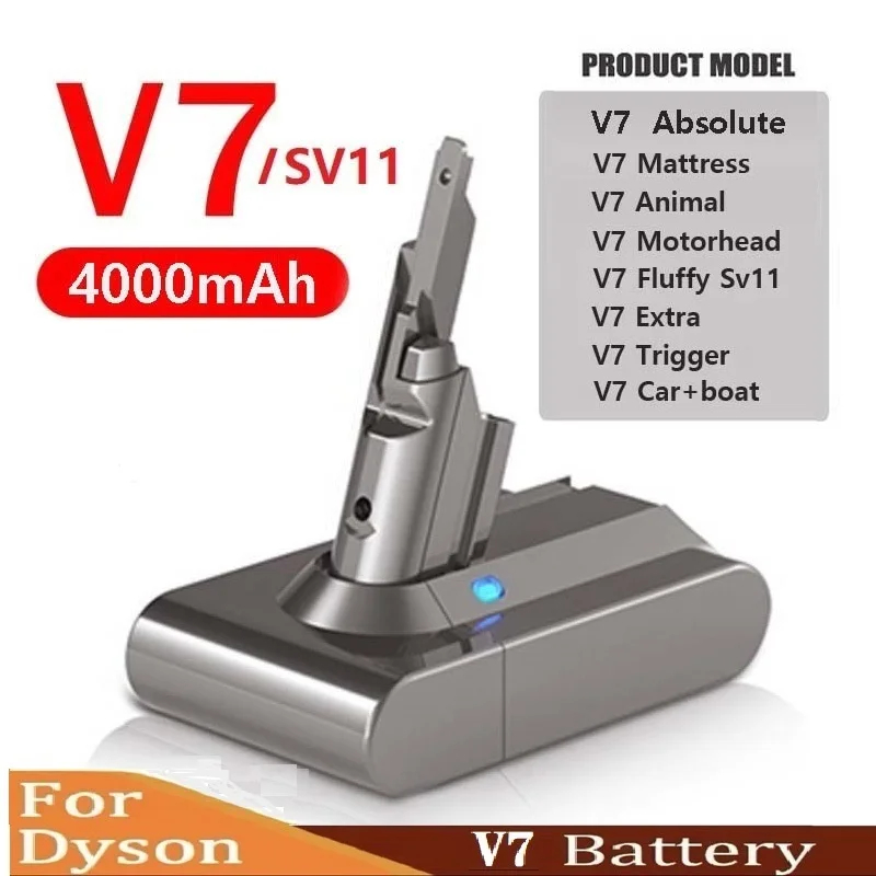 6000mah suitable for dyson v6 v7 v8 v10 v11 dc31a dc34b series battery sv03 dc62 sv10 sv11 sv12 sv14 sv15 vacuum cleaner battery 20